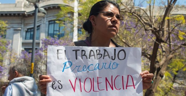 Trabajadoras del hogar, realizaron un abrigada para convocar a la movilización del 8 de marzo